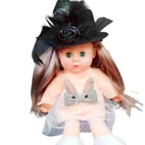 LĖLĖ 32CM SU JUODOS SPALVOS SKRYBĖLE