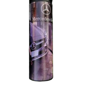 TERMOSAS SU MERSEDES ŽENKLO LOGOTIPU LED EKRANU, TERMOMETRU, TEMPERATŪROS INDIKATORIUMIIUMI, 500 ML