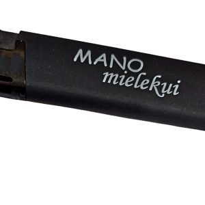 DOVANA MYLIMAJAM: PILDOMAS, DEKORUOTAS, PLASTIKINIS ŽIEBTUVĖLIS SU UŽRAŠU / SPAUDA „Mano Mielekui”