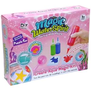 SLAIMO FIGŪRŲ RINKINYS, SU STEBUKLINGU VANDENS ŽAISLU „AQUA MAGIC“, EDUKACINIS ŽAISLAS, KURTI SPALVINGAS 3D TRIMATES VANDENS FIGŪRĖLES