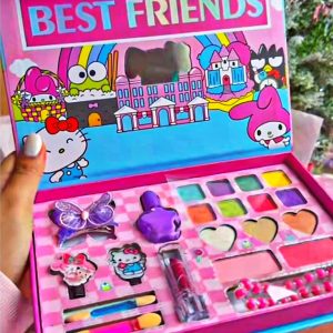 „BEST FRIENDS“ Hello Kitty TIPO, 21x DALIES, VAIKŲ/MERGAIČIŲ KOSMETIKOS RINKINYS, SU DĖŽUTE: Nagų + Plaukų +Makiažo Rinkinys