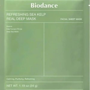 Biodance Refreshing Sea Kelp Real Deep Mask -intensyviai raminanti ir drėkinanti veido kaukė