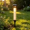 Saulės energijos termometras su apšvietimu – tikslumas ir stilius jūsų sode!